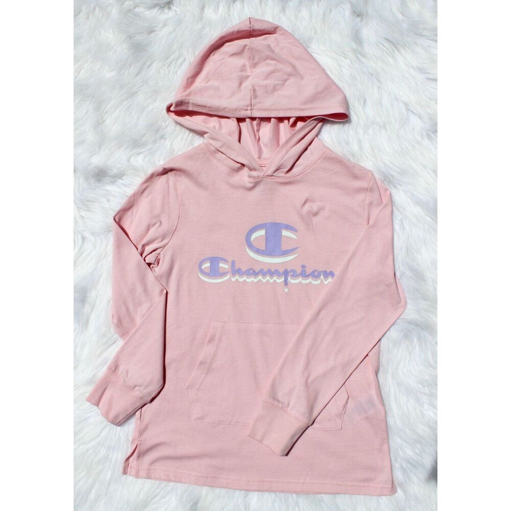 Champion Authentic Athleticwear Pink Hoodie Sweatshirt Medium